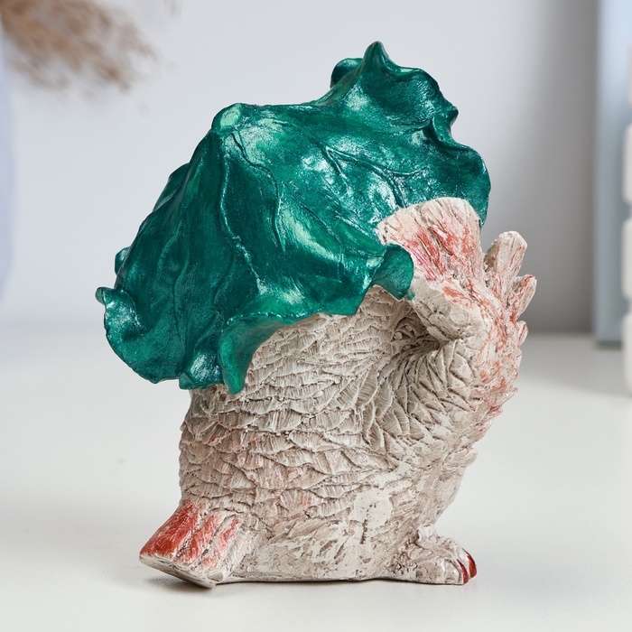 Фигура Фигура "Сова в панаме" бежевая, 12х6х6см