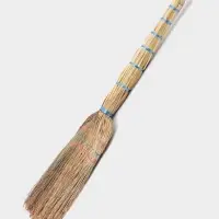 Веник узбекский из сорго 3-х прошивной малый, 75-80 см, ручная работа