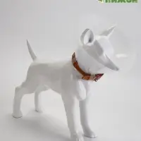 Ветеринарный воротник с креплением на ошейник, ОШ 13-28.5 см, высота 15 см, без ошейника