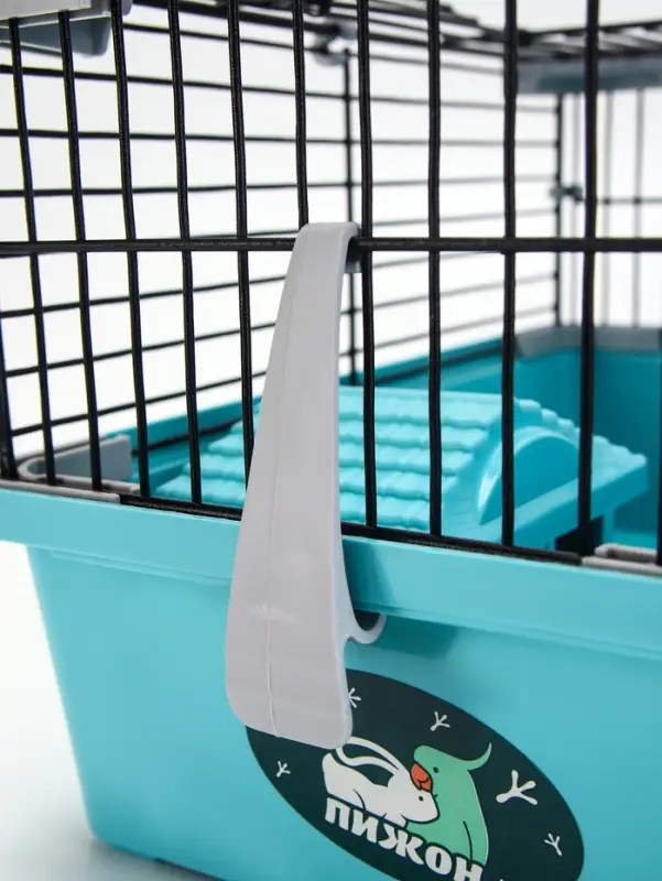 Клетка-мини для грызунов &laquo;Пижон&raquo; №1, 27&times;15&times;13 см, укомплектованная, бирюзовая