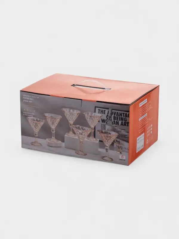 Набор бокалов для шампанского &laquo;Роскошь&raquo;, с золотой отводкой, 200 мл, размер одного бокала 11.6&times;14.5 см, 6 шт., стекло, прозрачный