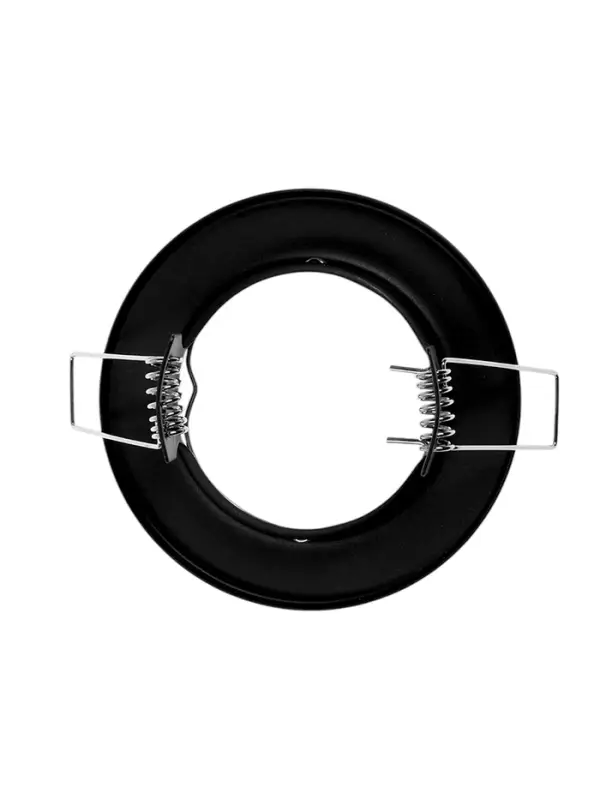 Светильник встраиваемый под лампу MR-16, круглый, металлический, чёрный