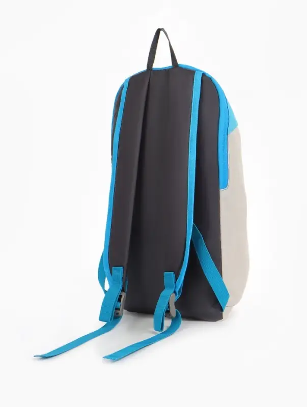 Рюкзак спортивный TEXTURA, на молнии, с карманом, размер 20&times;11&times;39 см, бежевый/голубой