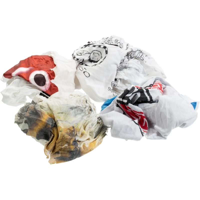 Ветошь трикотаж белый с вкраплениями_Б, 10кг