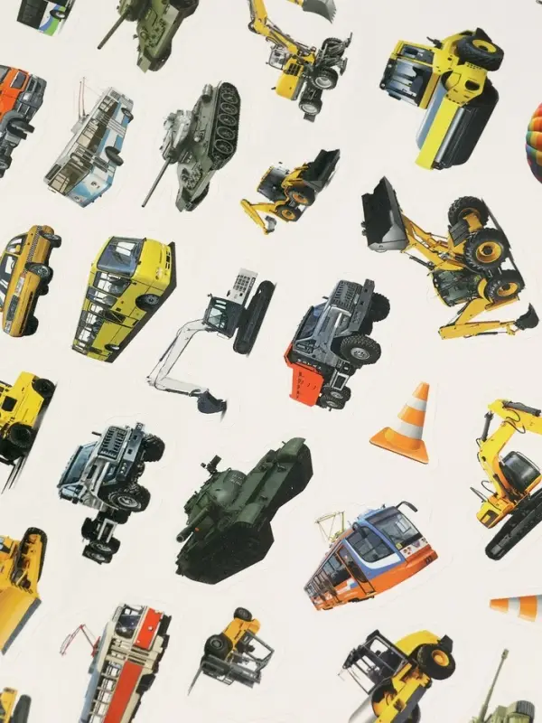 All Types Of Vehicles Sticker Book 250 Stickers For Kids