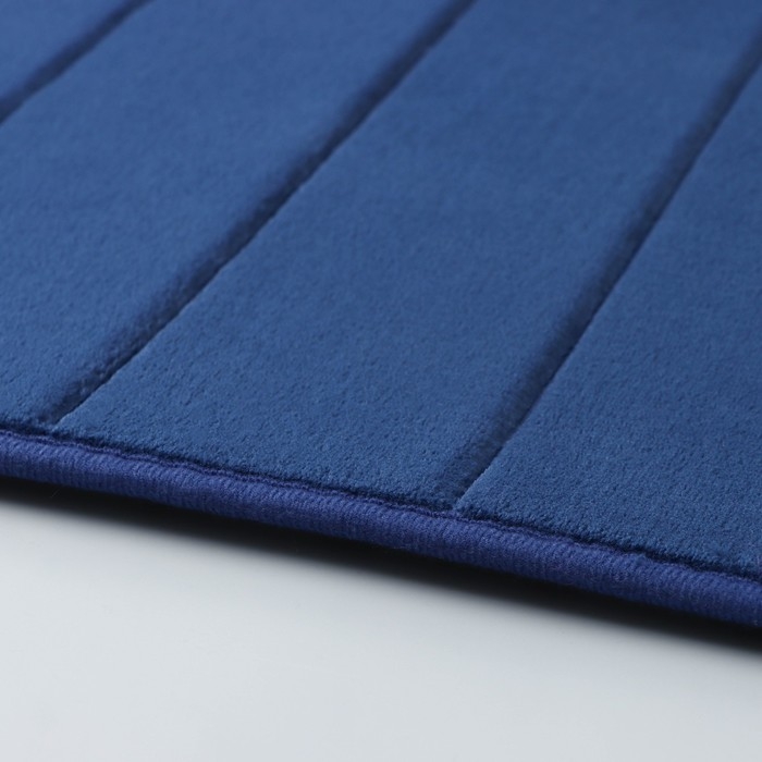 Коврик для ванной и туалета SAVANNA Memory foam, 50×80 см, цвет синий