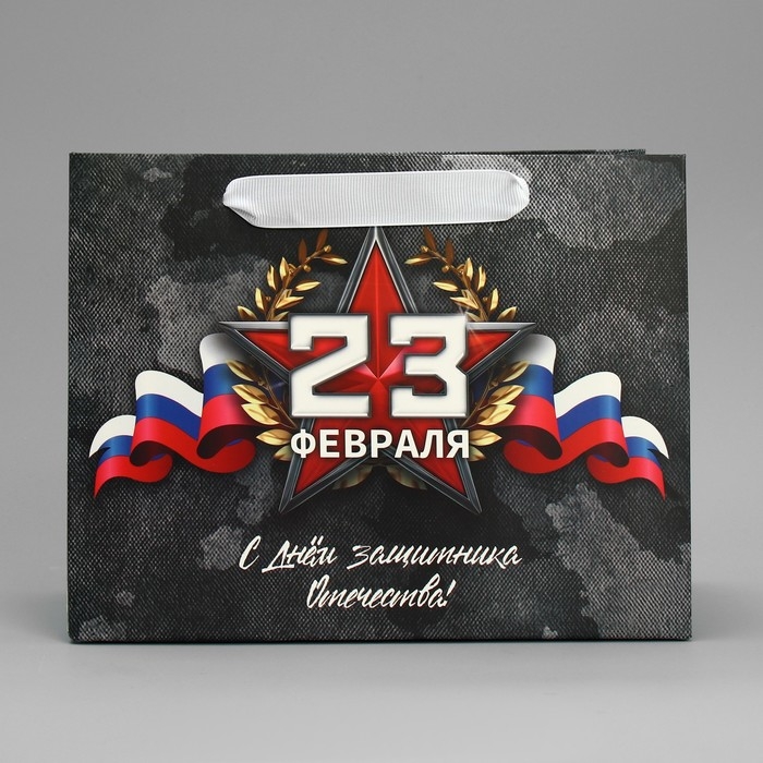 Пакет подарочный ламинированный вертикальный, упаковка, «23 февраля», MS 23 х 18 х 10 см Пакет подарочный ламинированный вертикальный, упаковка, «23 февраля», MS 23 х 18 х 10 см