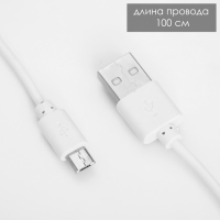 Настольная лампа "Парасоль" LED, от USB/АКБ 6 Вт сенсор 3000-6000 белый 14х10х37 см RISALUX  1006342