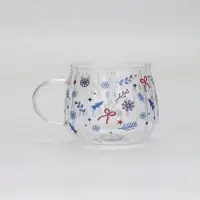 Кружка стеклянная «Новогодний паттерн», 350 мл