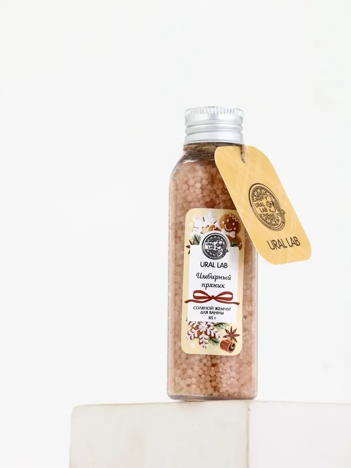 Жемчуг для ванны во флаконе, 85 г, аромат имбирный пряник, URAL LAB Жемчуг для ванны во флаконе, 85 г, аромат имбирный пряник, URAL LAB