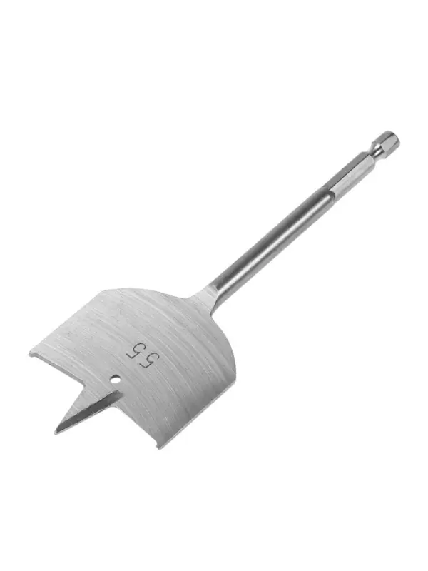 Сверло по дереву перовое ТУНДРА, шестигранный хвостовик, 55&times;152 мм