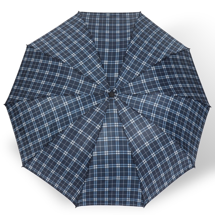 Зонт механический «Клетка», 4 сложения, 10 спиц, R = 52/60 см, D = 120 см, цвет МИКС Зонт механический «Клетка», 4 сложения, 10 спиц, R = 52/60 см, D = 120 см, цвет МИКС