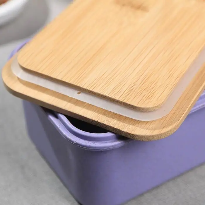 Контейнер с бамбуковой крышкой «Наслаждайся вкусом», 400 мл Контейнер с бамбуковой крышкой «Наслаждайся вкусом», 400 мл