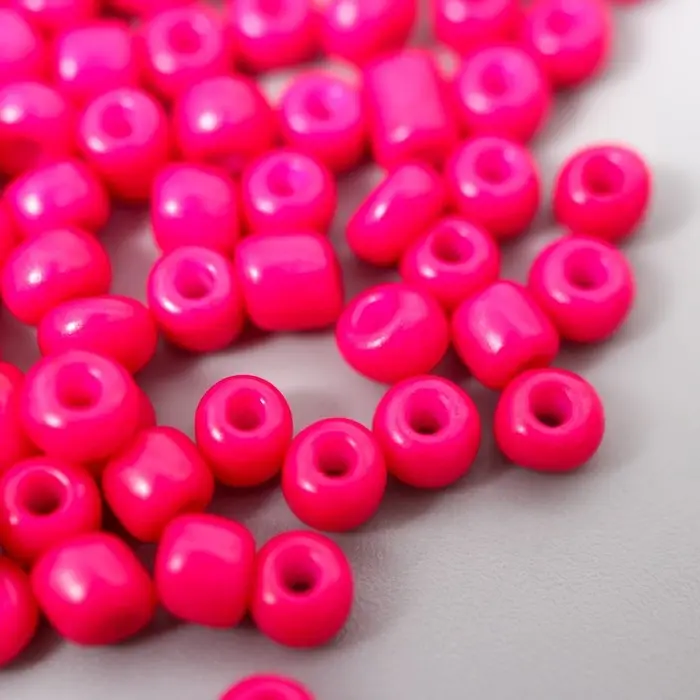 Бисер круглый 6/0  Бисер круглый 6/0 "Розовый " 20 гр МИКС