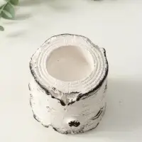 Подсвечник "Березка" размер 7х7 см, гипс, с декором Подсвечник "Березка" размер 7х7 см, гипс, с декором