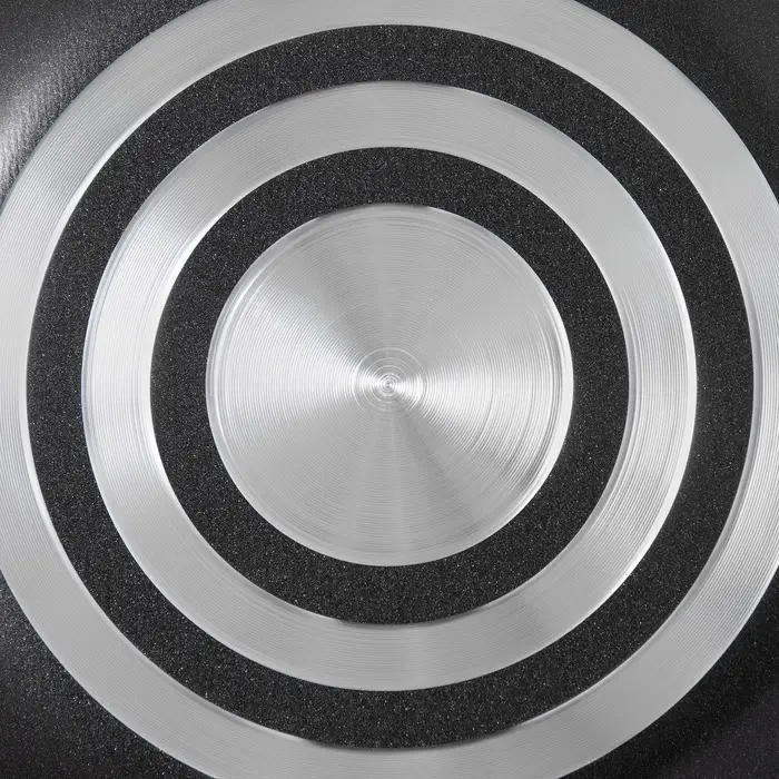 Сковорода Forever, d=20 см, стеклянная крышка, съёмная ручка, антипригарное покрытие, алюминий, чёрная