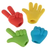 Набор фигурных ластиков &laquo;Жесты&raquo;, 4 штуки, в пакете на зип-молнии