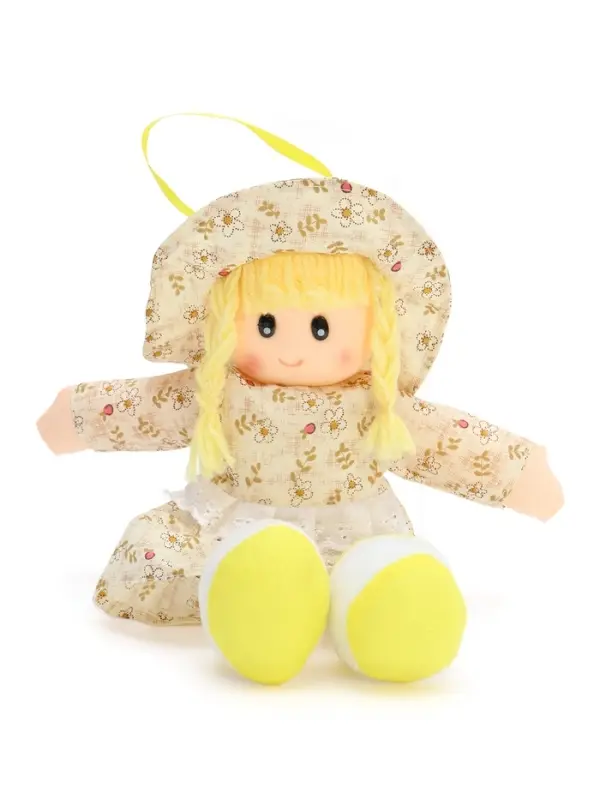Мягкая игрушка &laquo;Кукла&raquo;, в шляпке и платьишке, цвет МИКС