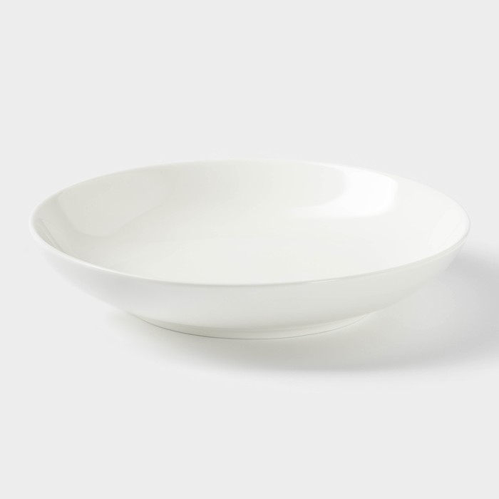 Тарелка фарфоровая глубокая Wilmax Olivia, 900 мл, d=23 см, цвет белый Тарелка фарфоровая глубокая Wilmax Olivia, 900 мл, d=23 см, цвет белый