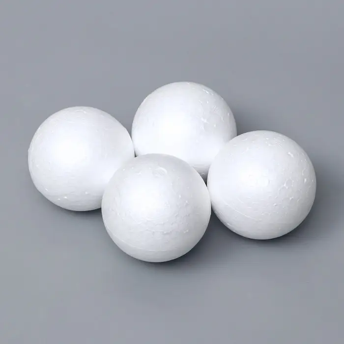 Шар из пенопласта для поделок и творчества, набор 4 шт., 7 см