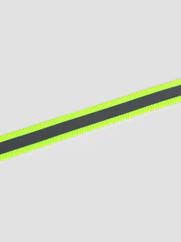 Светоотражающая лента-стропа, 10 мм, 5&plusmn;1 м, салатовая
