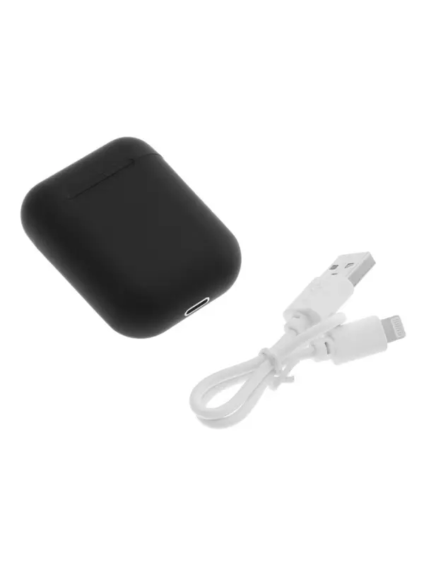 Наушники беспроводные Luazon i12, TWS, вкладыши, Bluetooth 5.0, 35/300 мАч, сенсор, чёрные матовые