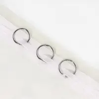 Кольцо для карниза, разъёмное, d=20/24 мм, 10 шт., цвет серебряный