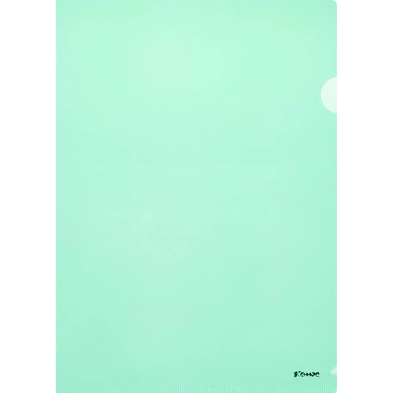 Папка уголок Комус А4 180мкм (зеленый)