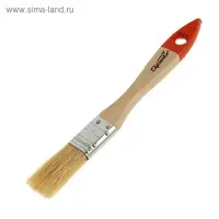 Кисть плоская SPARTA Slimline, натуральная щетина, деревянная рукоятка 20 мм