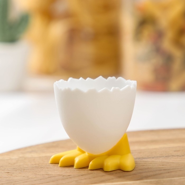 Подставка под яйцо всмятку «Утиные истории», пластик, 5,5×4,5×4,5 см Подставка под яйцо всмятку «Утиные истории», пластик, 5,5×4,5×4,5 см