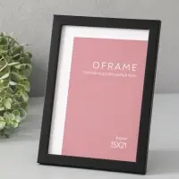 Фоторамка для фото 15х21 см "Oframe", пластик, чёрный, (пластик экран)