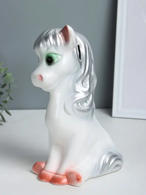 Копилка Копилка "Лошадка веселая" белая высота 27 см