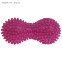 Мяч массажный ONLYTOP, двойной, МИКС