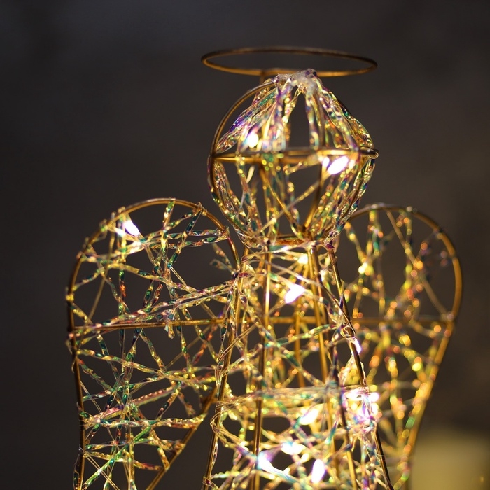 Светодиодная фигура «Ангел» 29х17х16 см, 20 LED, батарейки ААx2 (не в комплекте), свечение теплое белое Светодиодная фигура «Ангел» 29х17х16 см, 20 LED, батарейки ААx2 (не в комплекте), свечение теплое белое