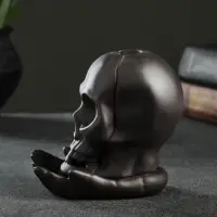 Подставка для благовоний TAKE IT EASY &laquo;Череп&raquo;, стелющийся дым, 10&times;8&times;8 см, с подсветкой, батарейки LR=44