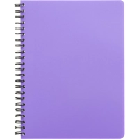 Бизнес-тетрадь А5,96л,кл,спир,пласт,тон.бл. Attache Bright colours Сиренев