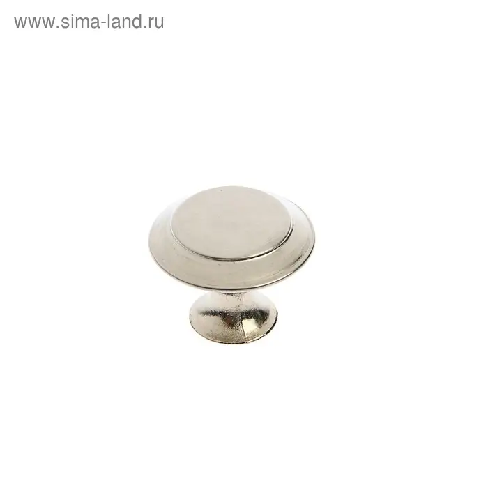 Ручка-кнопка ТУНДРА, d=30 мм, цвет матовый никель Ручка-кнопка ТУНДРА, d=30 мм, цвет матовый никель