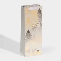 Пакет под бутылку &laquo;Золотой&raquo;, 13&times;36&times;10 см