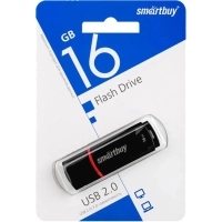 Флеш-память Smartbuy Crown, 16Gb, USB 2.0, чер, SB16GBCRW-K