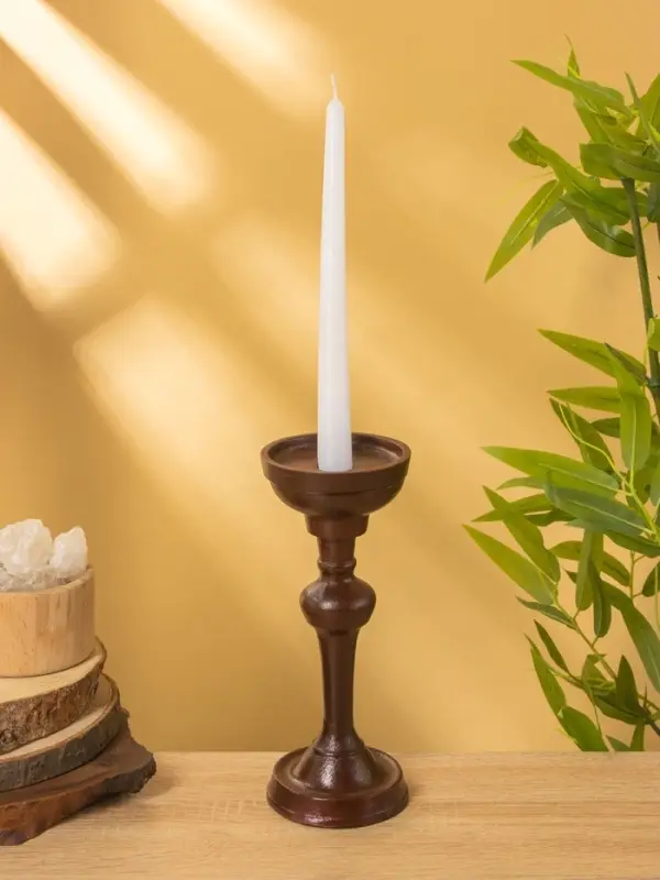 Подсвечник  Подсвечник "Бордо" алюминий 9х9х23 см