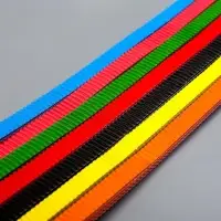 Цветной гофрокартон д/квиллинга  "Пингвин" (набор 7 шт) 7 цветов