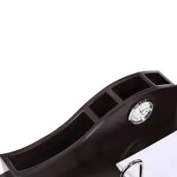 Набор настольный органайзер 34&times;24&times;18 см, 4 предметов, с часами