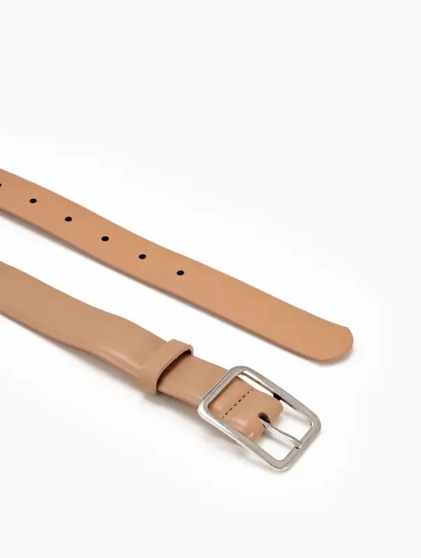 Ремень жен 05-01-02-01, Июнь2505, 3*0,3*110 см, без винта, пряж мат металл, 1 прокол, бежев 109031 Ремень жен 05-01-02-01, Июнь2505, 3*0,3*110 см, без винта, пряж мат металл, 1 прокол, бежев 109031