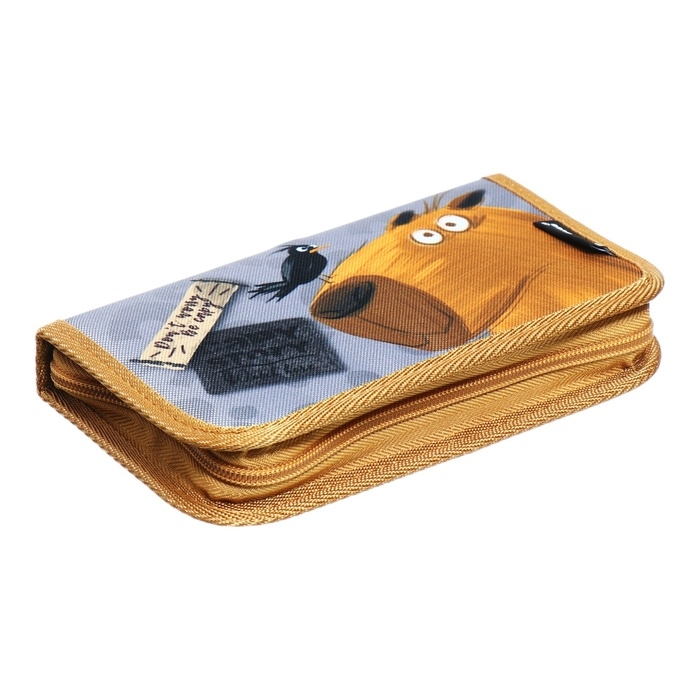 Пенал 1 секция 110 х 205 х 30 мм, текстильный, ErichKrause Happy Capy, 60213 Пенал 1 секция 110 х 205 х 30 мм, текстильный, ErichKrause Happy Capy, 60213