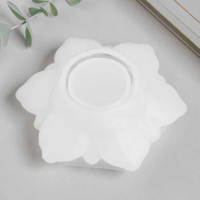 Молд силикон Молд силикон "Подсвечник цветок" 10,7х12,2х4,3 см