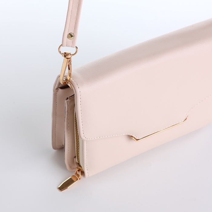 Сумка женская на молнии, цвет белый Сумка женская на молнии, цвет белый