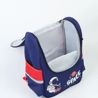 Ранец с эргономичной спинкой квадратный "Ракета"