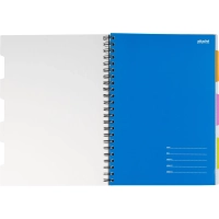 Бизнес-тетрадь 140л,кл,А4,SPIRAL BOOK Синий,евроспир,обл.пласт,раздел.84101