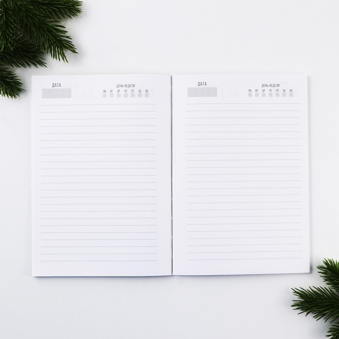 Новый год. Ежедневник в тонкой обложке А5, 80 л «Счастья в новом году!» Новый год. Ежедневник в тонкой обложке А5, 80 л «Счастья в новом году!»