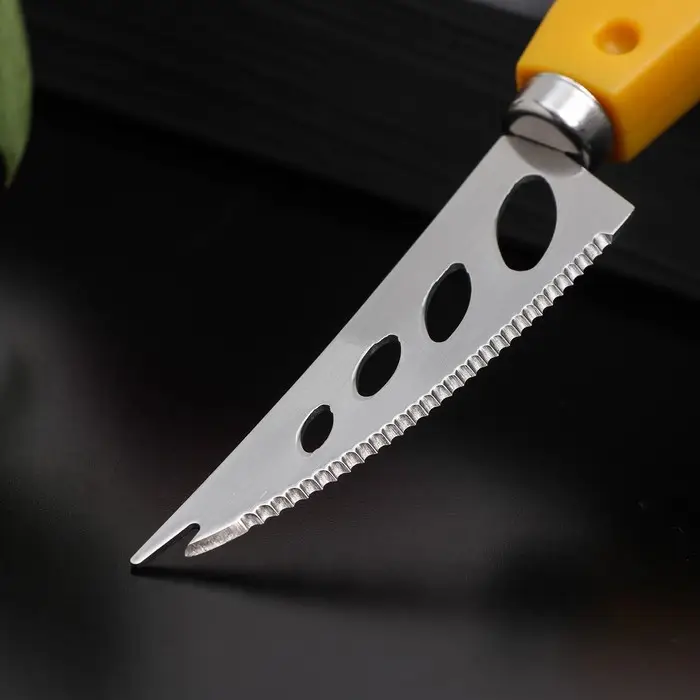 Нож для сыра Доляна Cheese, 15 см, цвет жёлтый Нож для сыра Доляна Cheese, 15 см, цвет жёлтый